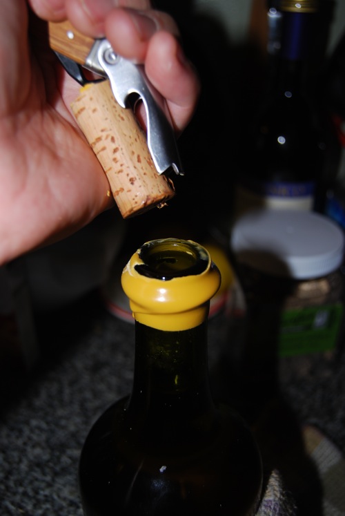 wine bottle wax